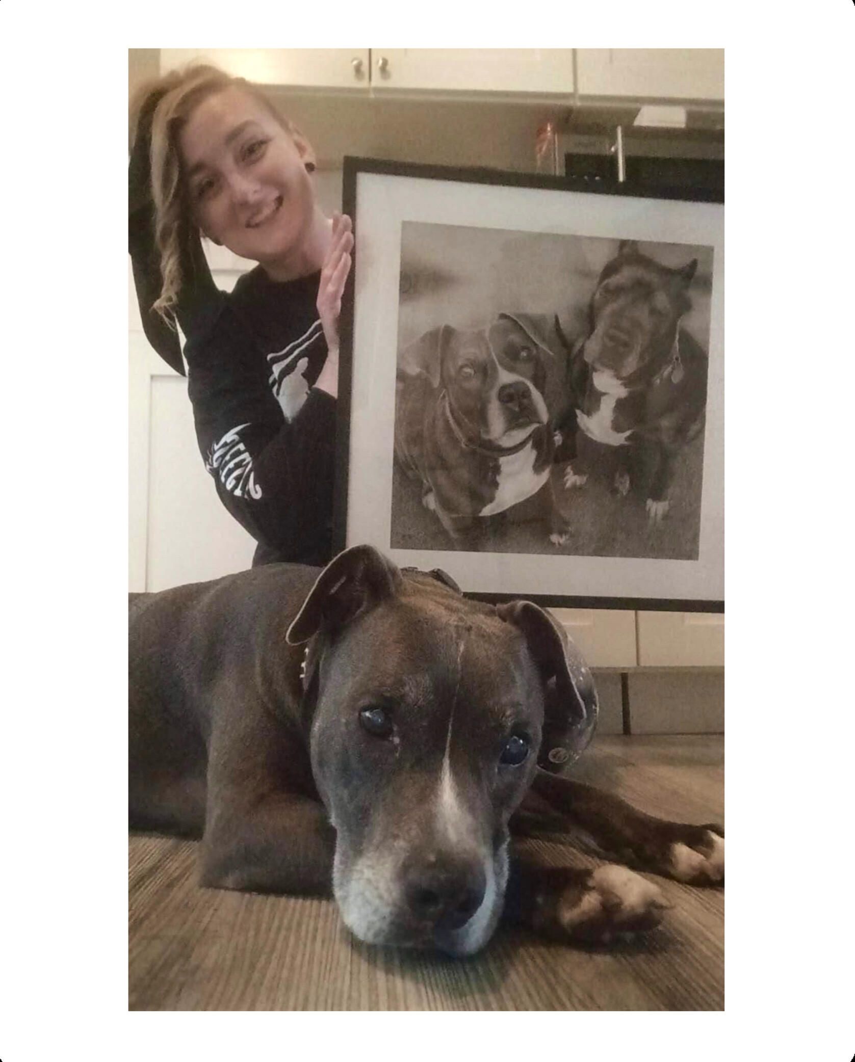 elderly doggos (framed)